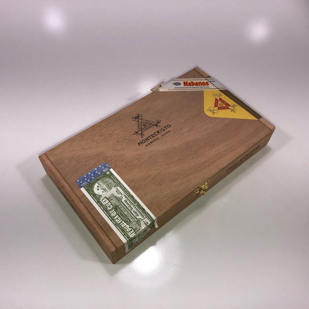 Montecristo Petit Edmundo Empty Wooden Cigar Box 8.75x5x1.25